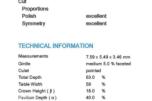 (HRD) 1.01CT OVALSLIPT NATURLIG DIAMANT. L/SI2.